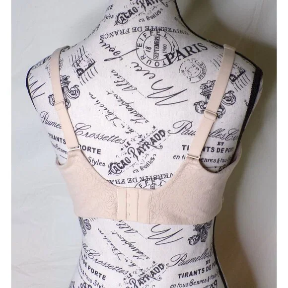 🆕WACOAL Inside Job Full Unpadded Wireless Bra 38C Beige #852345 - Picture 6 of 7